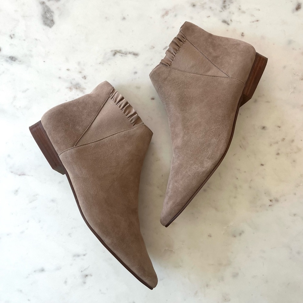 Sole Society Taupe Ankle Booties